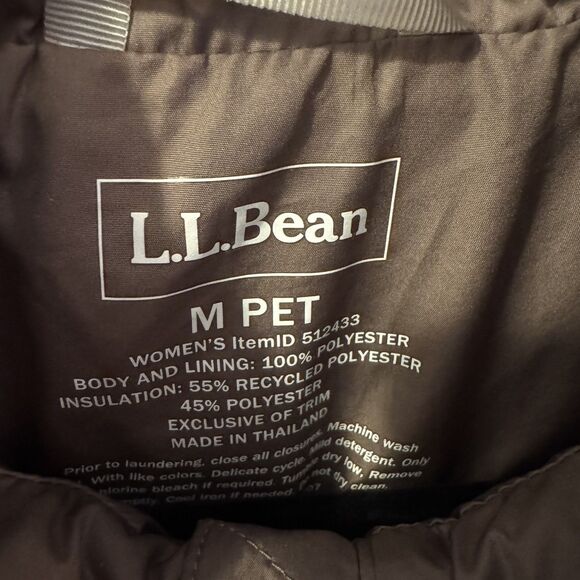 L.L. Bean Puffer Jacket Women's PM Colorblock Mountain Classic Outdoor Hiking - Picture 8 of 10